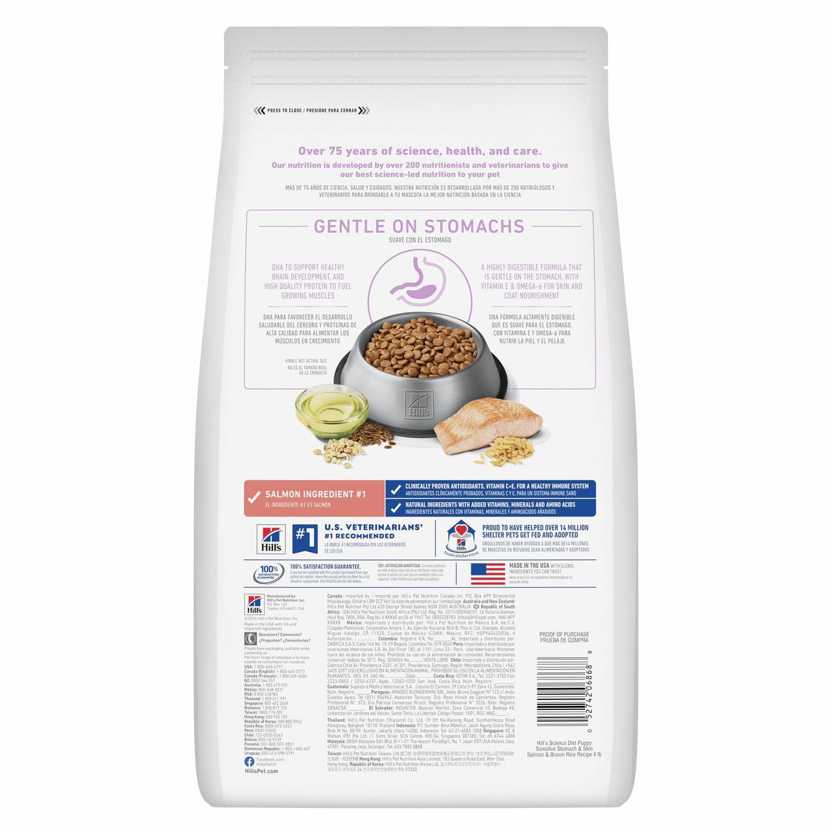 Hill's Science Diet Puppy Sensitive Stomach & Skin Salmon & Brown Rice Recipe Dry Dog Food