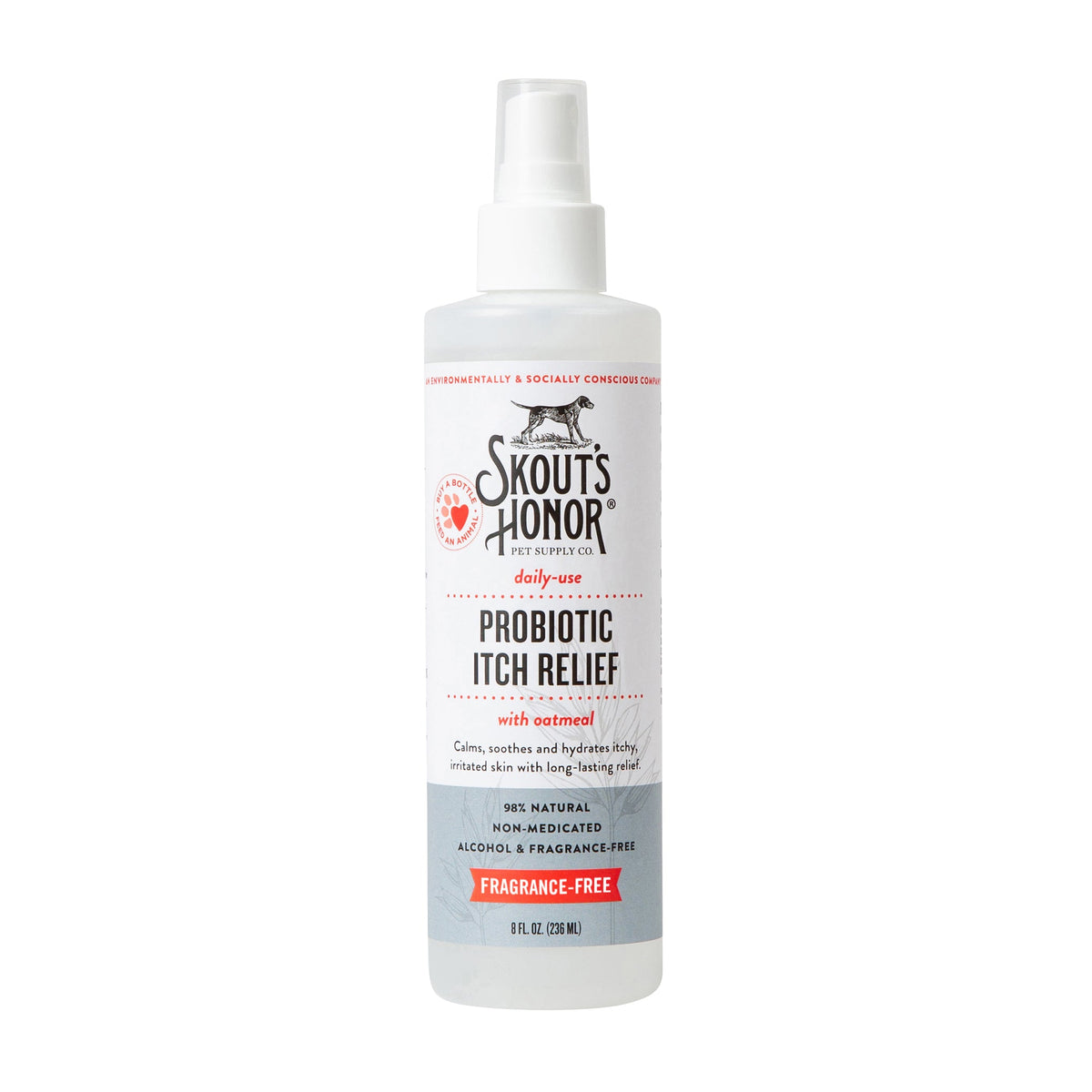 Skout's Honor Probiotic Itch Relief with Oatmeal for Dogs & Cats 8 oz