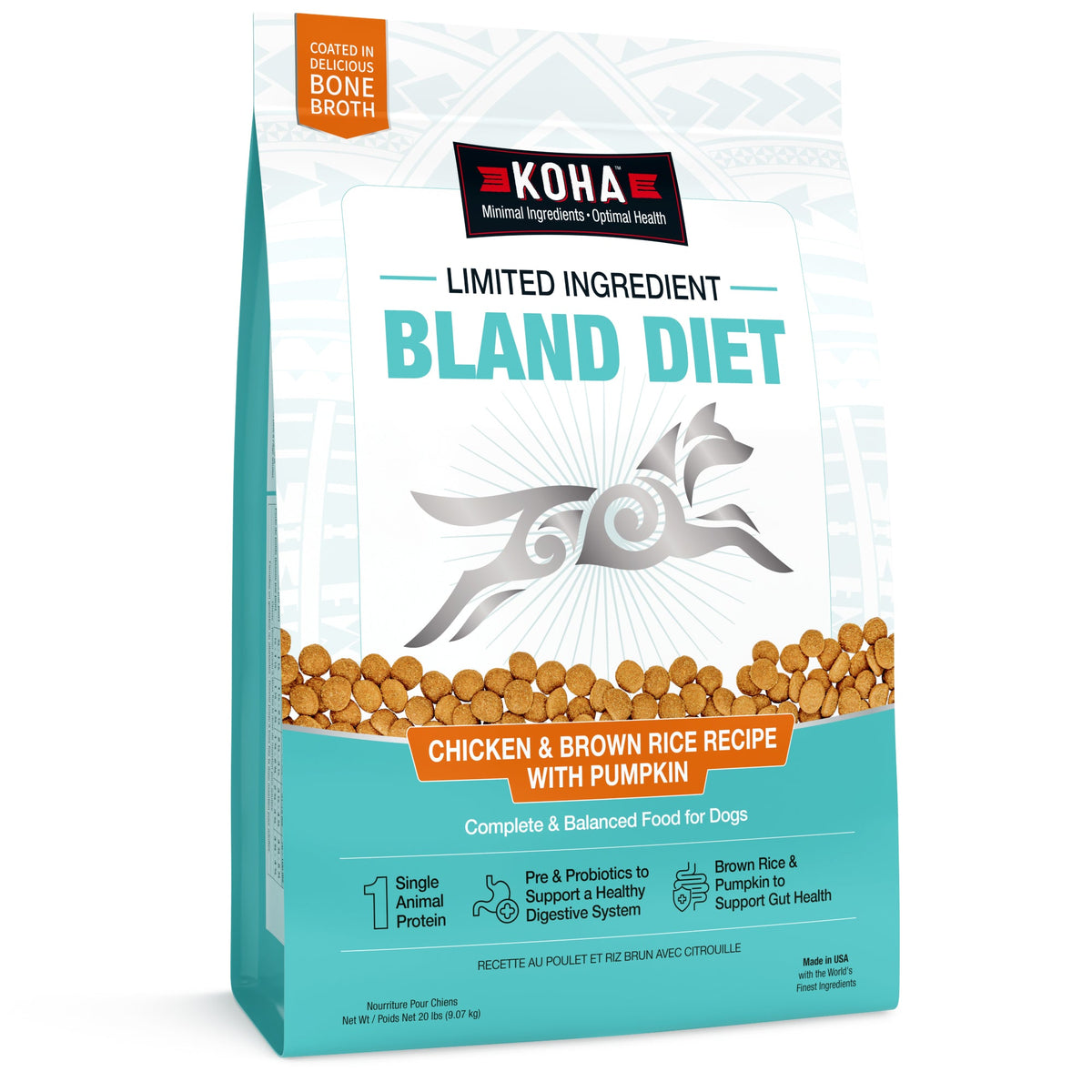 Koha Bland Limited Ingredient Diet Chicken & Brown Rice Recipe Dry Dog Food
