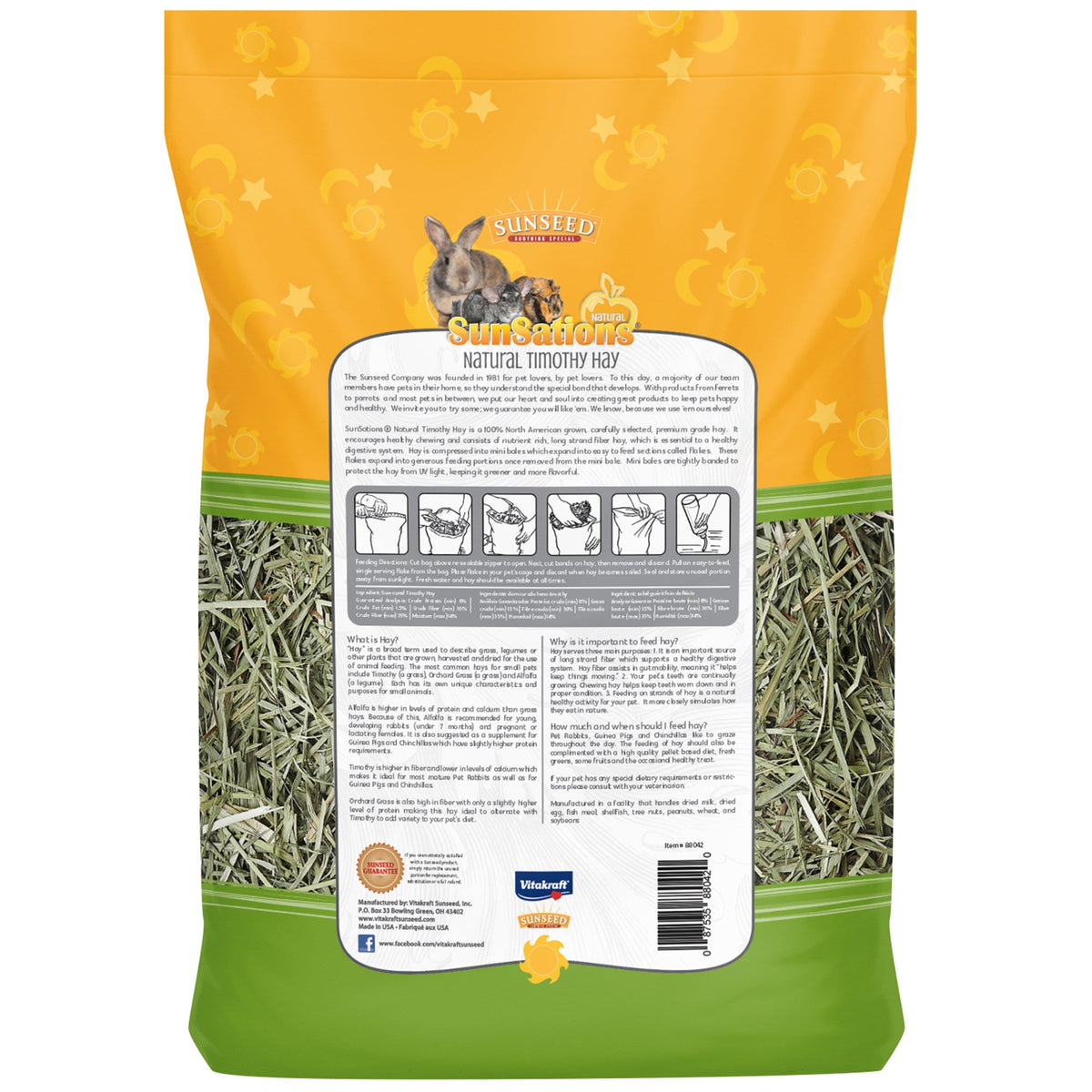 Sunseed Sunsations Spring Harvest Timothy Hay For Small Animals