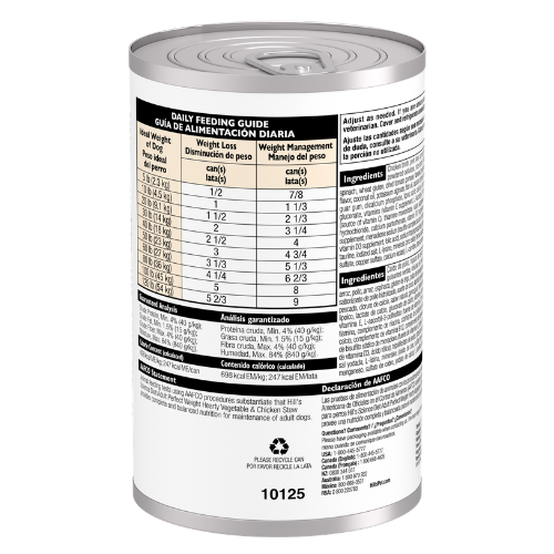 Hill's Science Diet Adult Perfect Weight Hearty Vegetable & Chicken Stew Canned Dog Food