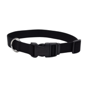 Coastal Pet Products Adjustable Dog Collar- Black 1.5 in x 18-26 in