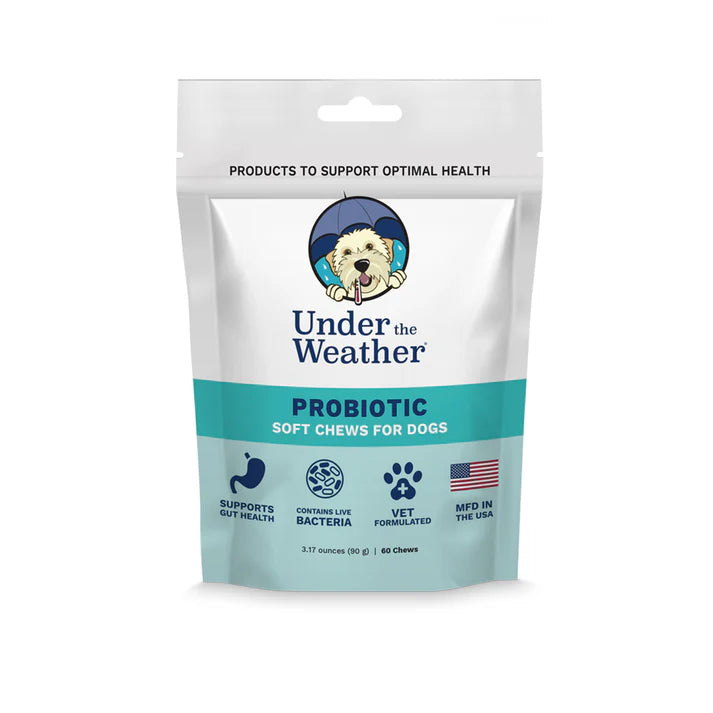 Under The Weather Probiotic Soft Chews for Dogs 60 ct