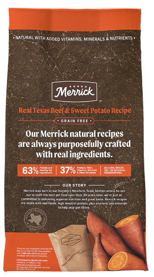 Merrick Grain-Free Adult Real Texas Beef & Sweet Potato Recipe Dry Dog Food