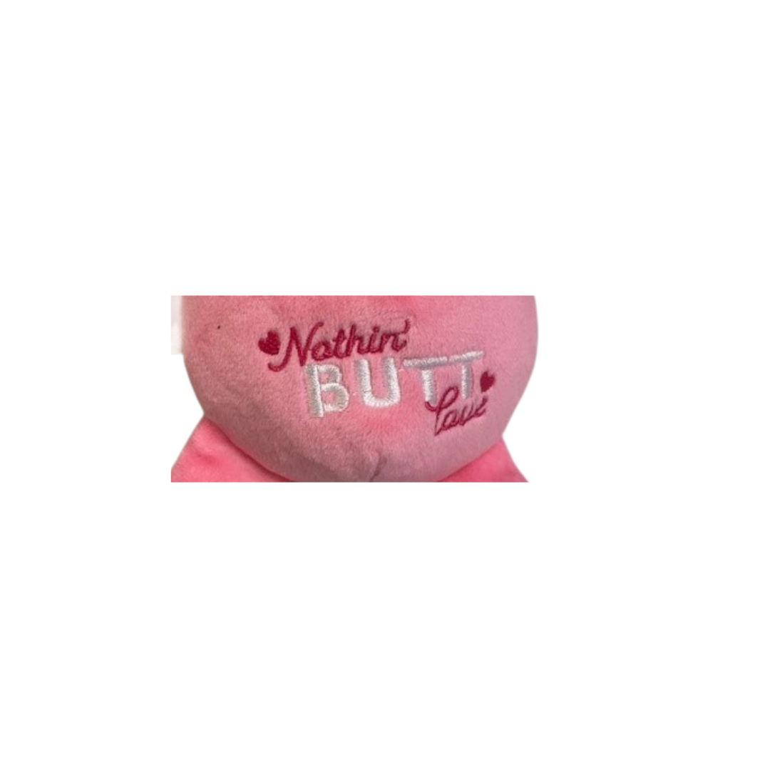 Fuzzyard Valentine's Day Nothing Butt Love Bear Plush Dog Toy 9 in