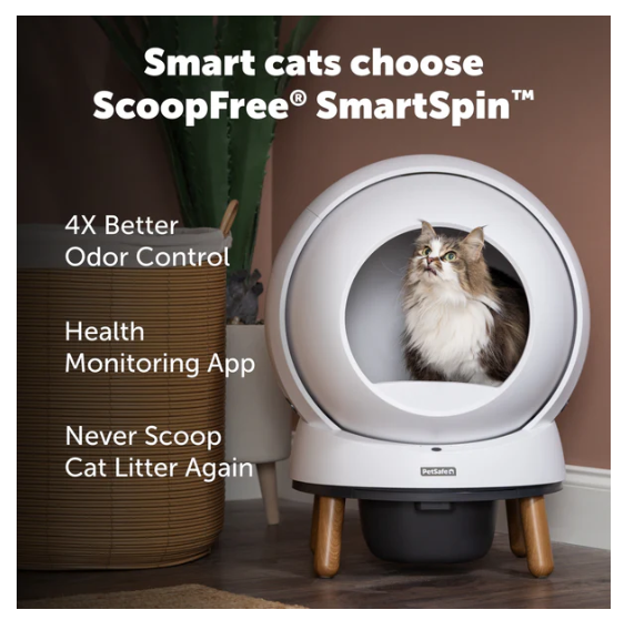 PetSafe ScoopFree SmartSpin Self-Cleaning Cat Litter Box