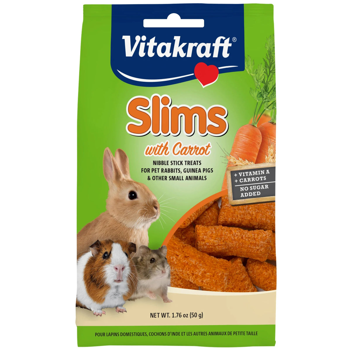 Vitakraft Slims Carrot Flavor Rabbit Treats 1.76 oz