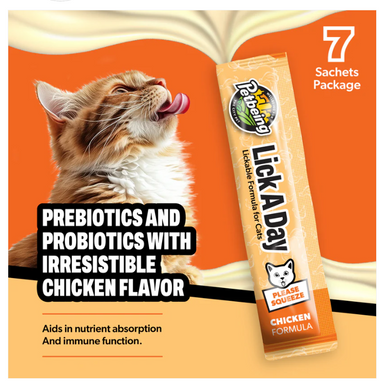 Petbeing Lick A Day Chicken Formula Cat Supplement 7 ct