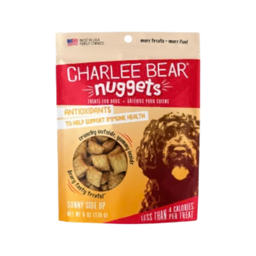 Charlee Bear Nuggets Sunny Side Up Crunchy Dog Treats with Antioxidants 8 oz