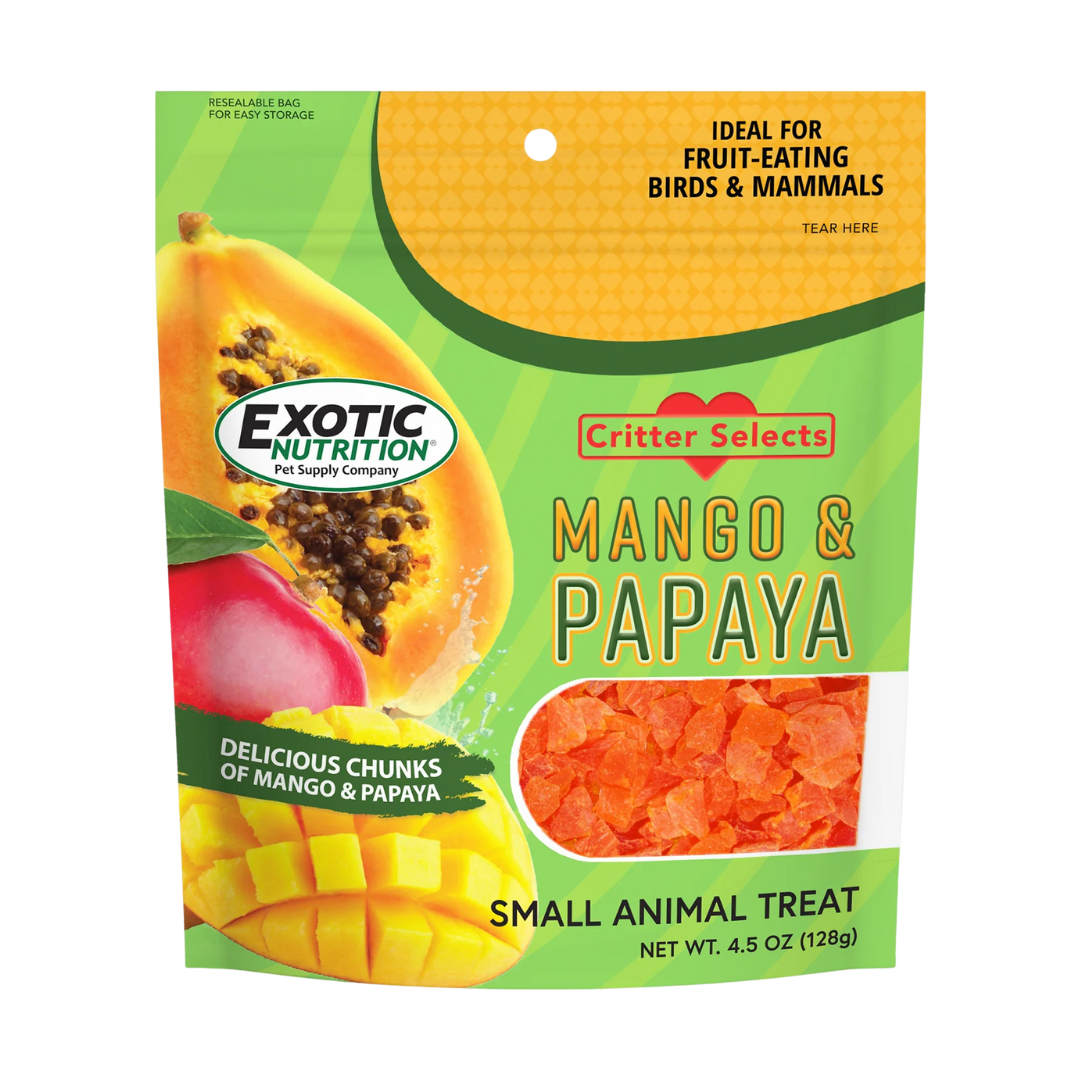 Exotic Nutrition Pet Supplies Mango & Papaya Small Animal Treat 4.5 oz