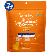 Zesty Paws 8-in1 Multivitamin Cat Mousse for Cats 14 ct