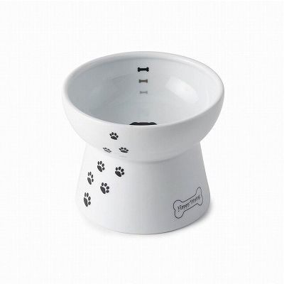 Necoichi Raised Porcelain Dog Food Bowl