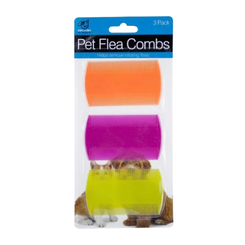 Kole Imports Pet Flea Combs 3 pk
