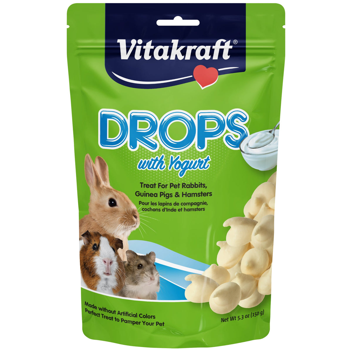 Vitakraft Drops With Yogurt Flavor Rabbit Treats 5.3 oz
