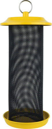 Nature's Way Yellow Sunglow Metal Mesh Thistle Seed Wild Bird Feeder 2 qt