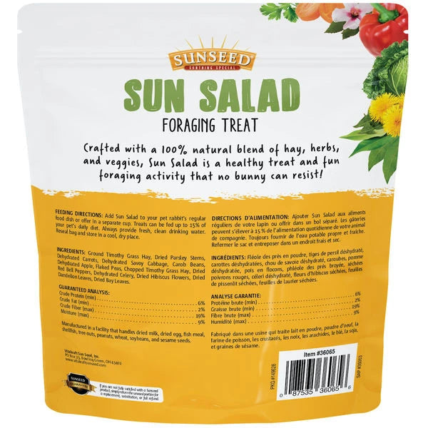 Sunseed Vita Prima Sun Salad With Parsley/Carrots/Red Bell Peppers For Rabbits 10 oz