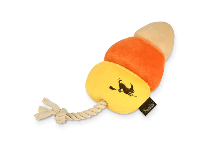 P.l.a.y. Halloween Howling Haunts Canine Corn Plush Dog Toy