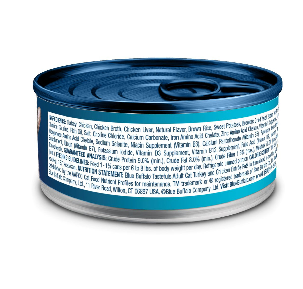 Blue Buffalo Tastefuls Chicken & Turkey Pate Canned Cat Food