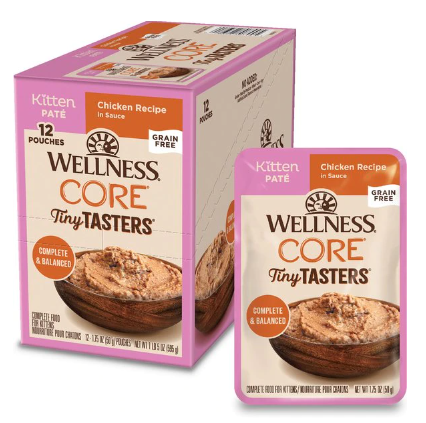 Wellness CORE Tiny Tasters Grain-Free Chicken Pate Wet Kitten Food