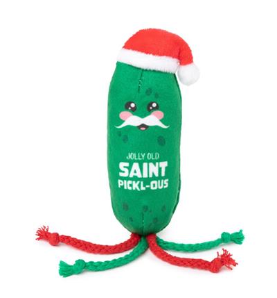 Fuzzyard Holiday Jolly Old Saint Pickl-ous Cat Toy 7 in