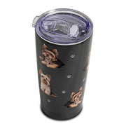 E & S Imports Serengeti Yorkie Stainless Steel, Vacuum Insulated Tumbler with Spill Proof Lid 20 oz