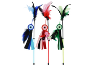 Incredipet Felt Circle Cat Wand Toy, Assorted 17 in