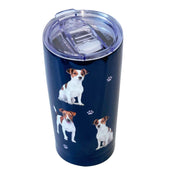 E & S Imports Serengeti Jack Russell Terrier Stainless Steel, Vacuum Insulated Tumbler with Spill Proof Lid 20 oz