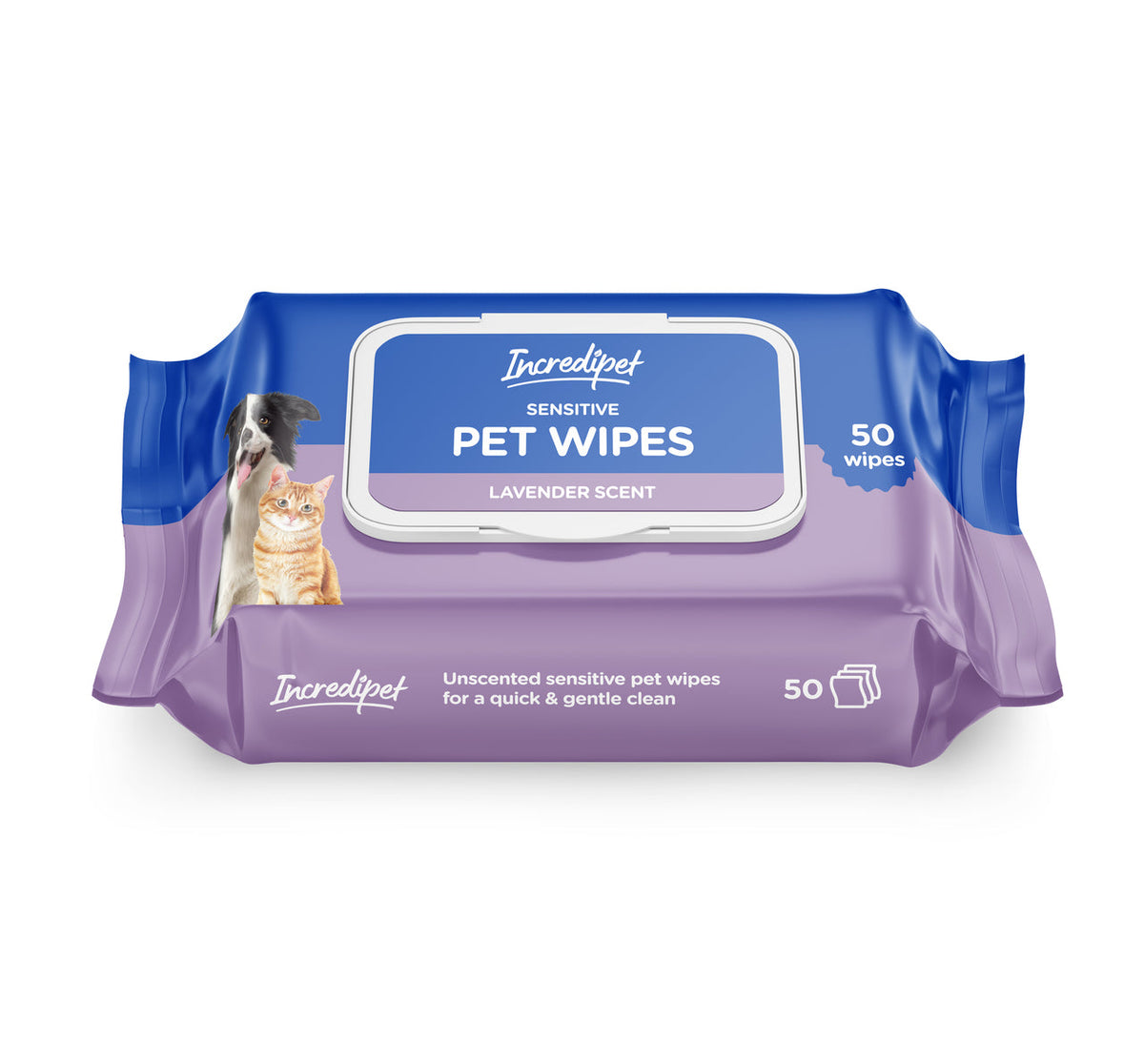 Incredipet Lavender Scented Pet Wipes