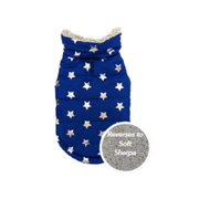 Spot Reversible Starry Night Blue Dog Coat
