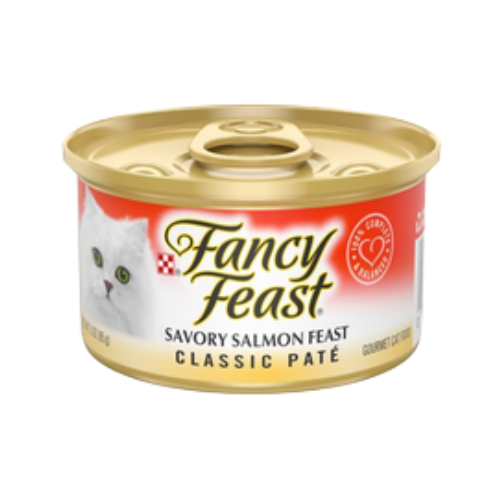 Fancy Feast Classic Pate Savory Salmon Feast Canned Cat Food