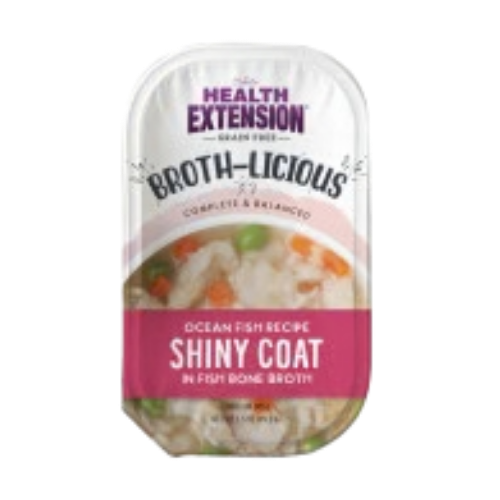 Health Extension Broth-Licious Ocean Fish Shiny Coat in Fish Bone Broth Dog Food
