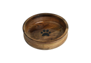 Incredipet Round Wood Bowl M