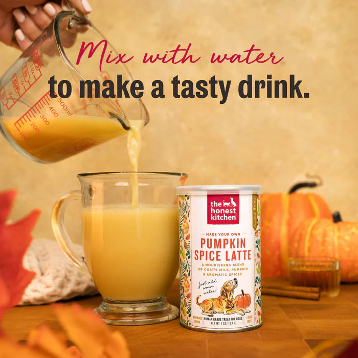 The Honest Kitchen Pumpkin Spice Latte Goat's Milk Dog Treat Topper 4 oz