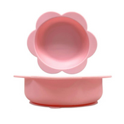 Kole Imports Pink Silicone Floral Shaped Pet Food and Water Bowl