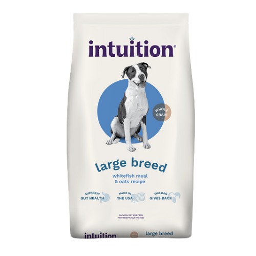 Intuition Large Breed Whitefish Meal & Oats Recipe Dry Dog Food 25 lb