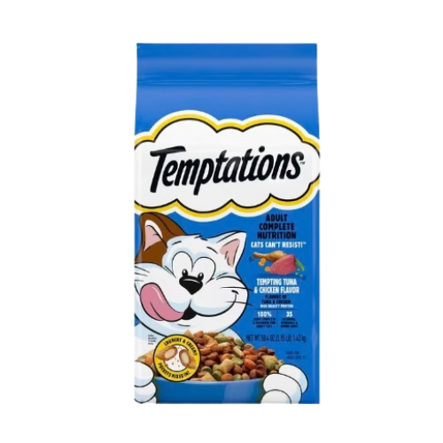 Whiskas Temptations Tempting Tuna & Chicken Flavor Adult Dry Cat Food