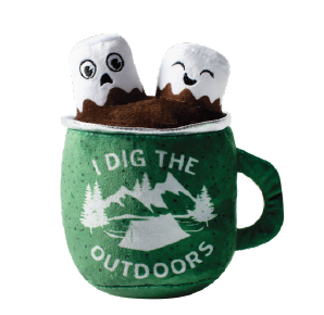 Pet Fringe Studio Wagsdale Holiday Hot Cocoa Squad Plush Dog Toy 6.5 in