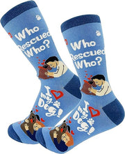 E & S Imports Pet Lover Socks Rescue Dog, Unisex, One Size Fits Most