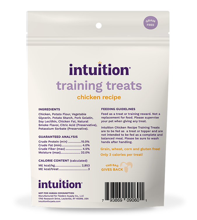 Intuition Chicken Recipe Grain-Free Soft & Chewy Training Treats for Dogs