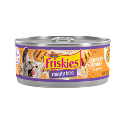 Friskies Meaty Bits Chicken Dinner In Gravy Canned Cat Food