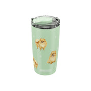 E & S Imports Serengeti Pomeranian Stainless Steel, Vacuum Insulated Tumbler with Spill Proof Lid 20 oz