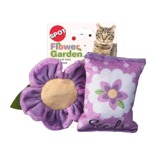 Spot Flower Garden Catnip Cat Toy 2 pk