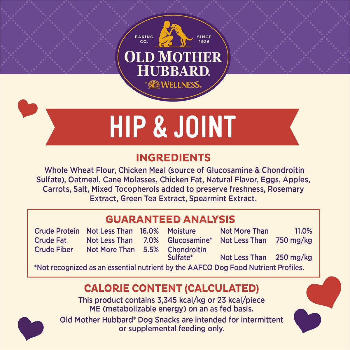 Old Mother Hubbard Mother's Solutions Hip & Joint Dog Biscuits 20 oz