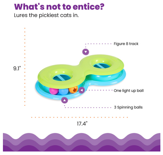 Catstages Infinity Ball Track Cat Toy