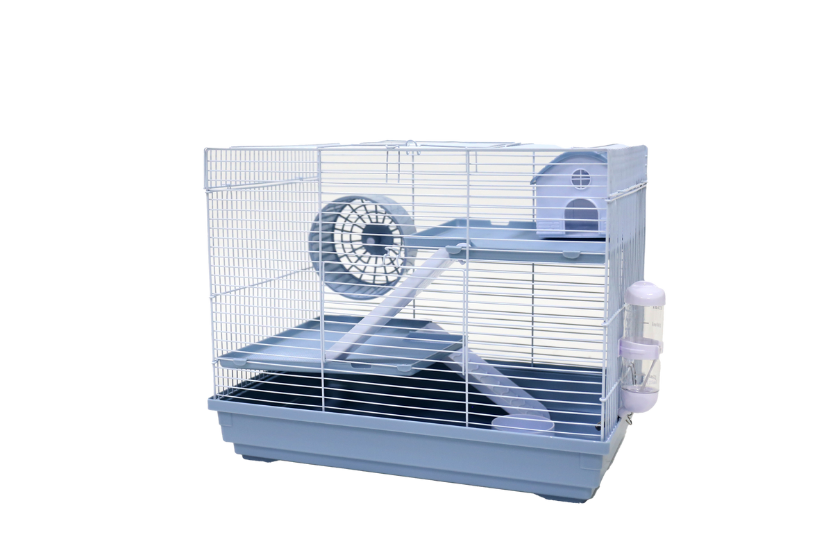 A&E 3 Story Hamster/Gerbil Cage with Hideout & Exercise Wheel 18 x 11 x 14 in