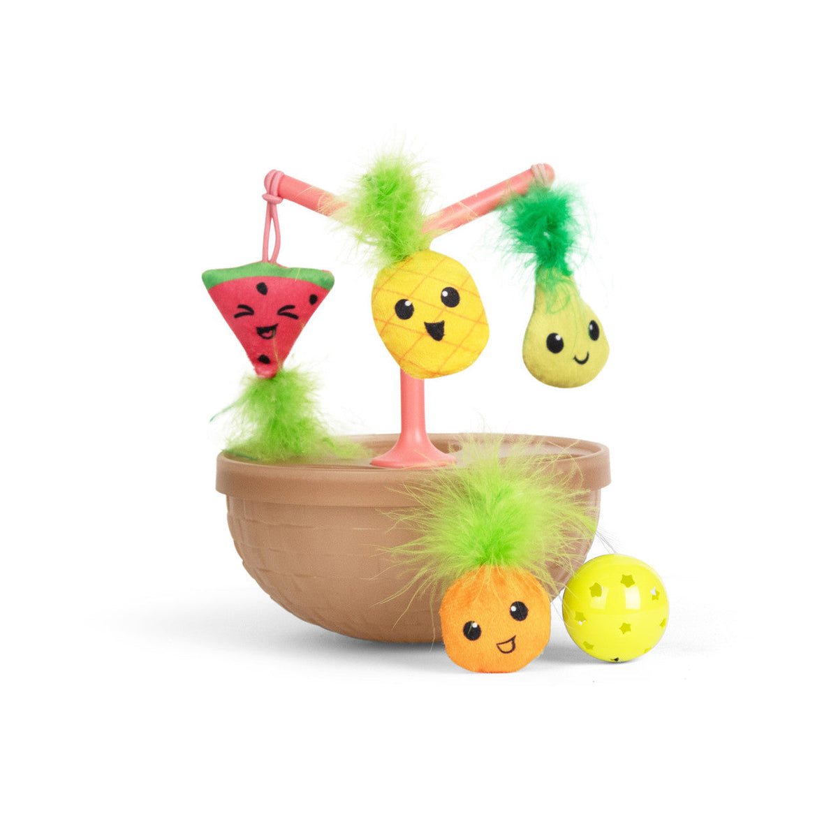 Catstages Hunt N' Wobble Fruit Bowl Wobbling Cat Toy