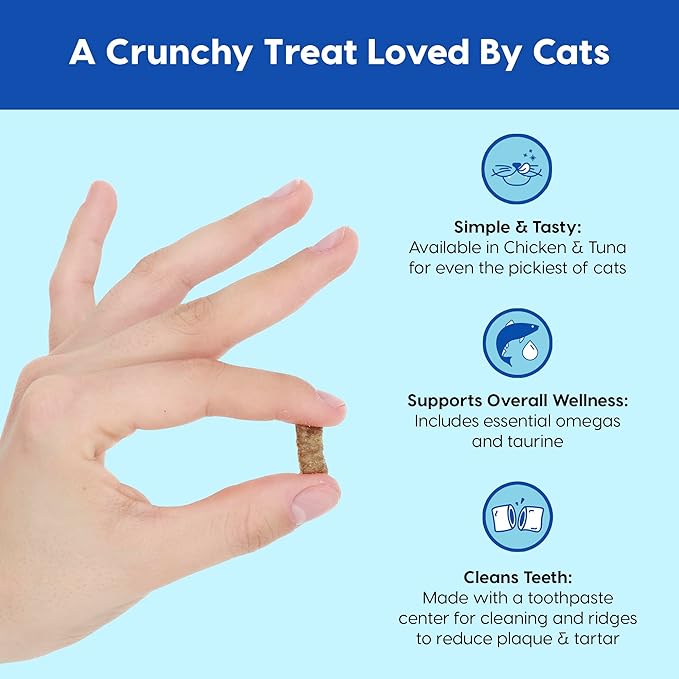 Ark Naturals Kiss Me-ow Cleaning Chicken Flavor Dental Chews for Cats 3 oz