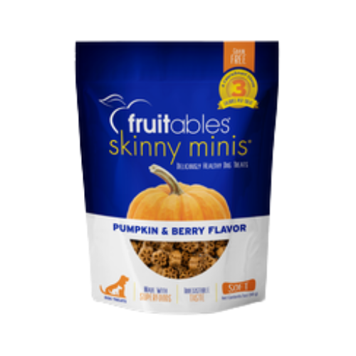 Fruitables Skinny Minis Pumpkin & Berry Flavor Soft & Chewy Dog Treats 5 oz