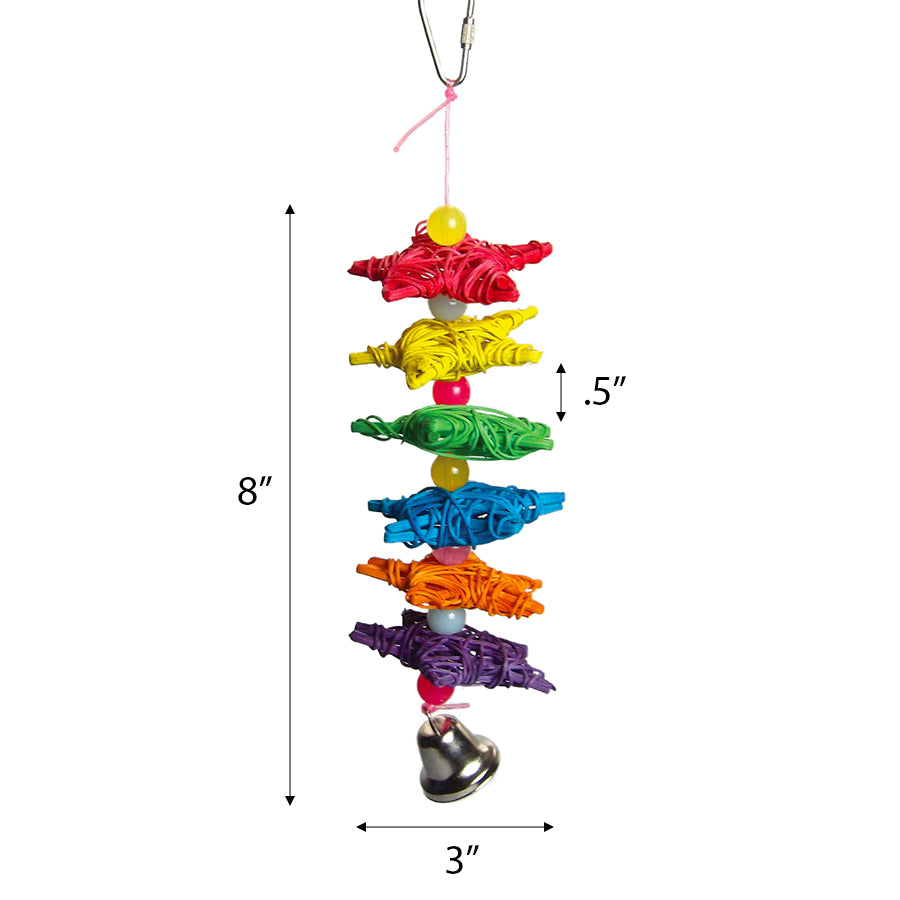 Incredipet Starburst Bird Bird Toy, 6.5 x 2 in