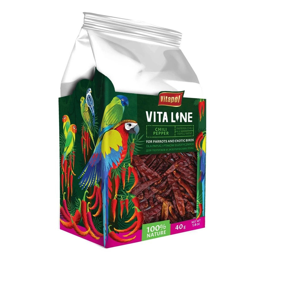 A&E Vitapol Vitaline Chili Pepper for Parrots & Exotic Birds 40 gm